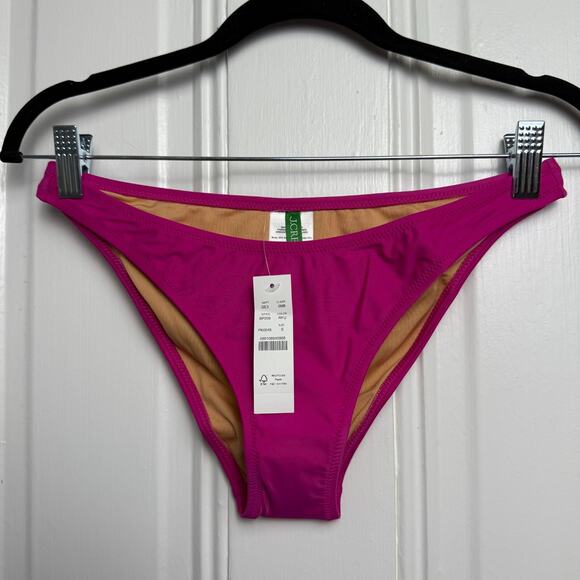J. Crew Heritage 1989 High-leg Bikini Bottom Womens Fuchsia Small Swimwear NWT - Picture 1 of 5